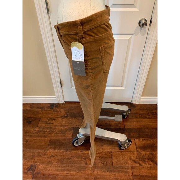 Pilcro and the Letterpress Brown Velvet "Serif" Fit Pants, Size 26, NWT! - Picture 5 of 9